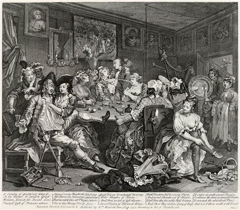 Reproductions Of William Hogarth Prints A Rakes Progress 1735 The