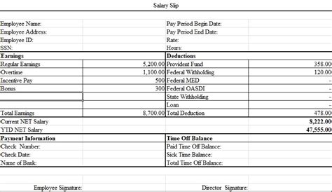 7 How To Make Salary Slip Format Excel Templates Excel Templates