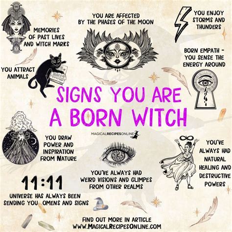 9 Signs You Are A Natural Witch Magical Recipes Online Witch Spell