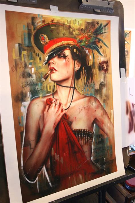 Fearless By Brian Viveros 18″ X 24″ Giclee Hand Embellished Framed