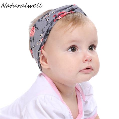 Naturalwell Baby Cotton Headband Girls Knotted Head Wraps Knit