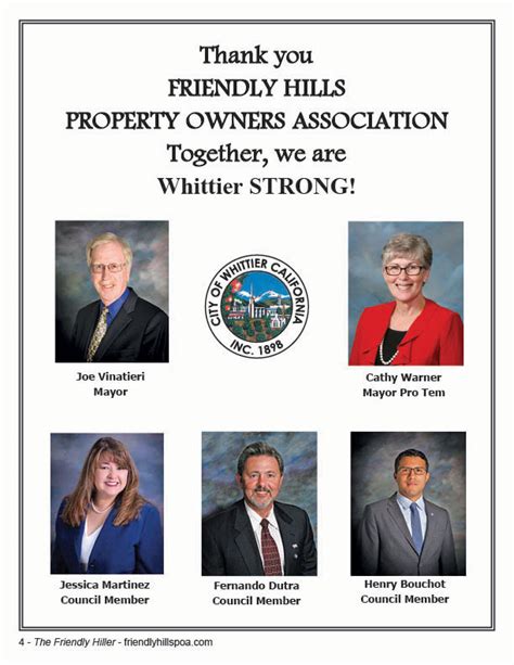 Friendlyhillspoa Whittier City Council Friendlyhillspoa