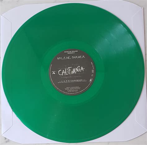 Mylène Farmer - Double Maxi 45 Tours Collector Vert California - Mylene.Net