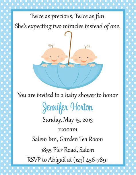 Twin Baby Shower Invitation Digital File Sweetdesignsbyregan