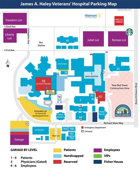 Parking Map Va Tampa Health Care Veterans Affairs