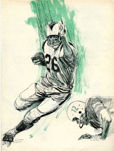 Jon Arnett Los Angeles Rams Running Back By Robert Handville 1963