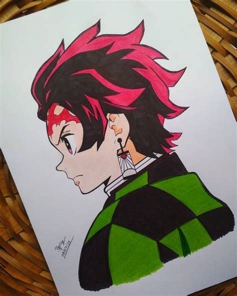 Tanjiro Kamado Draw Anime Sketch Naruto Sketch Drawing Anime