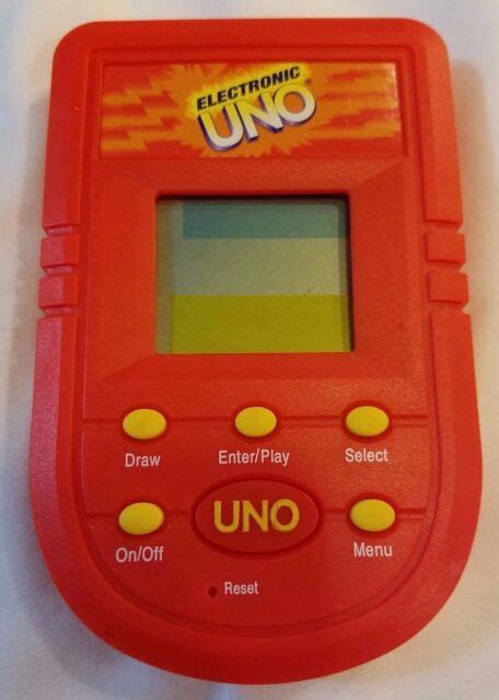 Uno Hand Held Electronic Game 2001 Mattel Excellent Condition Ebay