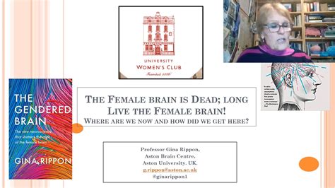 The Gendered Brain Online Event Talk By Professor Gina Rippon 1st