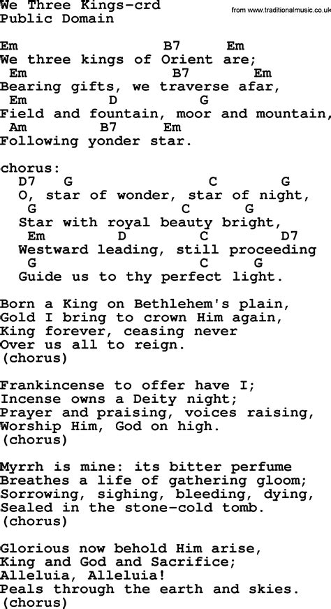 Three Kings Lyrics