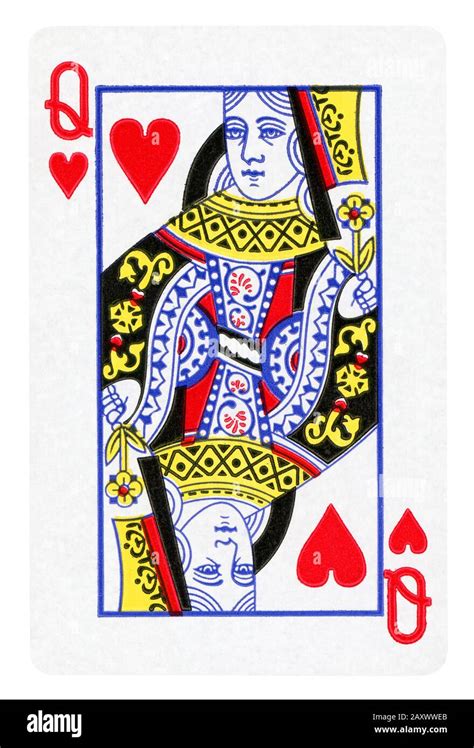 Queen Of Hearts Card Vector Hi Res Stock Photography And Images Alamy