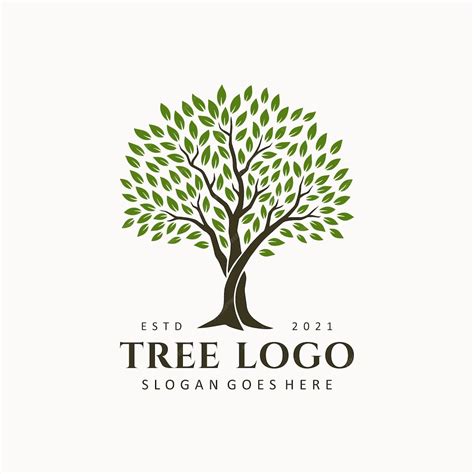Premium Vector Abstract Tree Logo Design Illustration