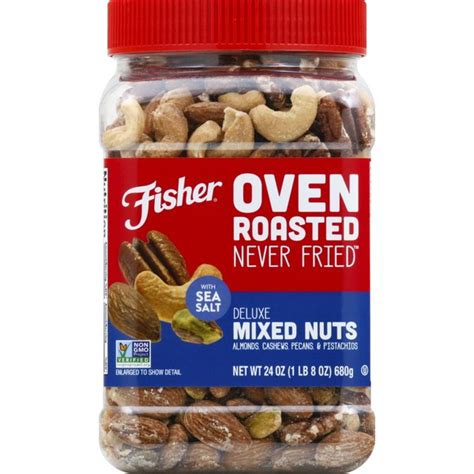 Fisher Nuts Mixed With Sea Salt Deluxe 24 Oz Instacart
