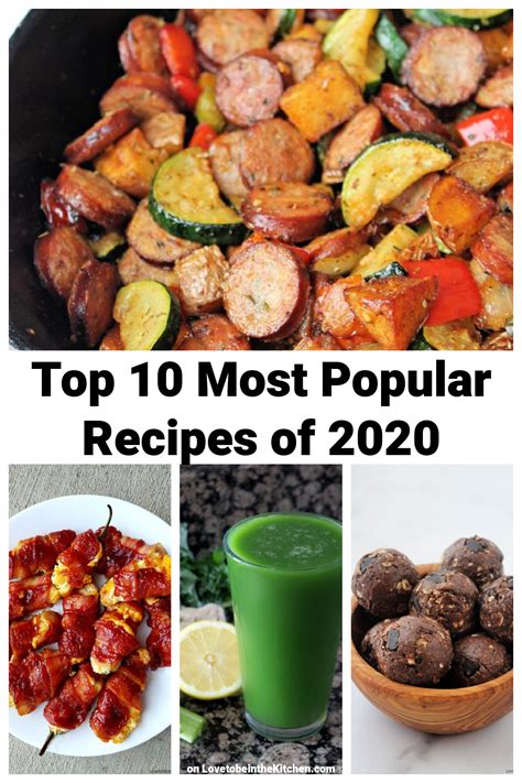 Top 10 Recipes Of 2020 Love To Be In The Kitchen