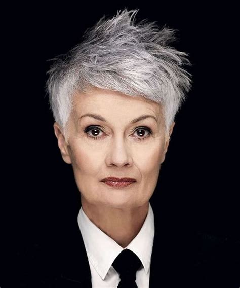 Short Haircuts Gray Hair The 32 Coolest Gray Hairstyles For Every Lenght And Age So