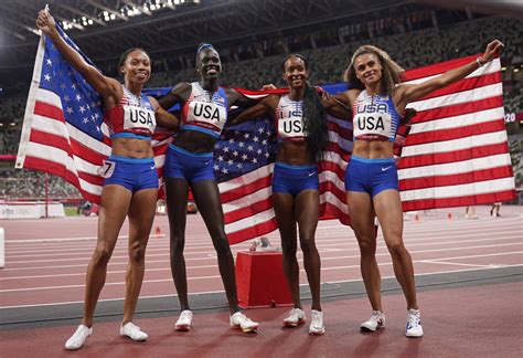 Allyson Felixs 11th Olympic Medal Comes In Us 4×400 Relay Portland