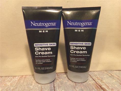 2x Neutrogena Men Sensitive Skin Shave Cream 51 Oz Pro Soothe