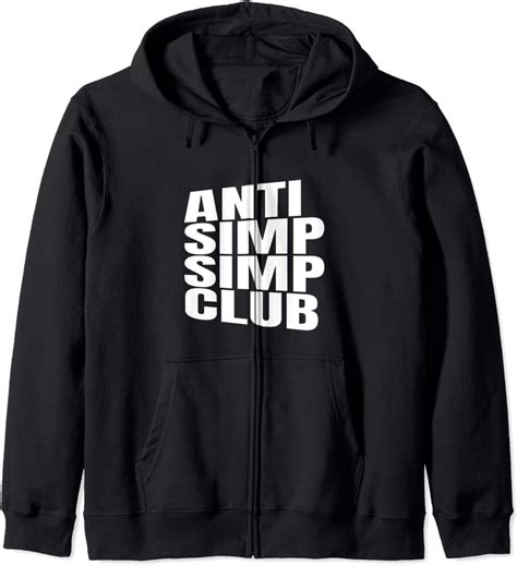 Anti Simp Simp Club Meme Kapuzenjacke Amazonde Fashion