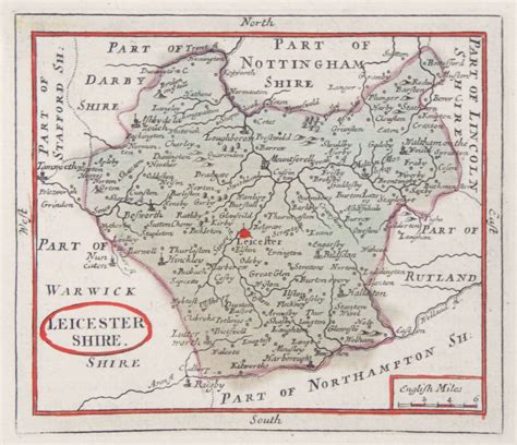 Antique Maps And Prints Of Leicestershire
