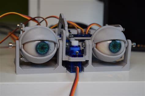 Simplified 3d Printed Animatronic Dual Eye Mechanism 4 Steps With