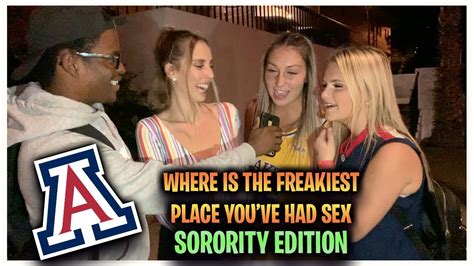 Craziest Place Youve Had Sex Sorority Edition Public Interview Isw Tv Youtube