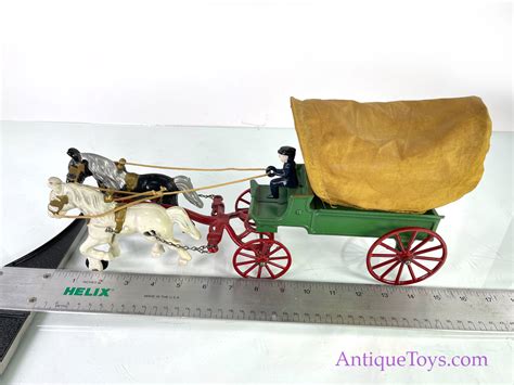 Kenton Cast Iron Covered Wagon Sold Antique Toys