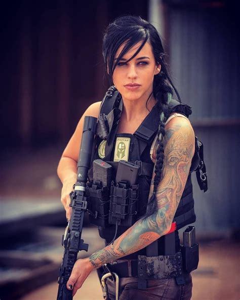 Inked Gun Gal N Girls Girls Dpz Military Girl Alex Zedra Fighter