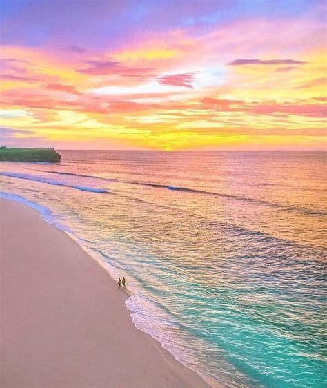 Beauty Nature On Pastel Sunset Bali Sunset Beach Photos