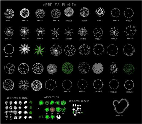 Shrubs Plants 2d Dwg Block For Autocad • Designs Cad