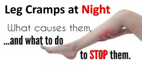Nighttime Leg Cramps Causes Prevention Treatment