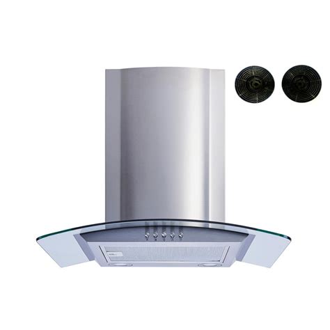 Wall mounted range hood is constructed of premium 430 stainless steel. Winflo 36 in. Convertible Wall Mount Range Hood in ...