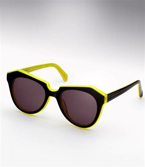 Karen Walker Number One Sunglasses Black And Yellow