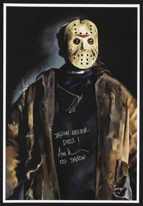 Ari Lehman Signed Jason Voorhees Friday The 13th 13x19 Lithograph