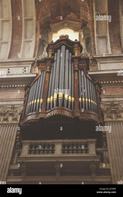 Detail From Baroque Pipe Organ Stock Photo Alamy