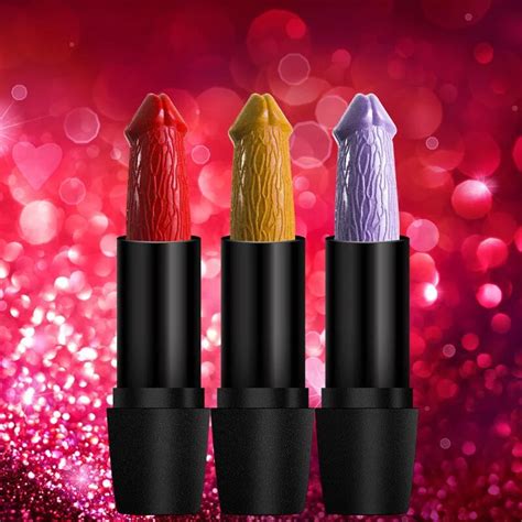 20 Colors Penis Shape Lips Makeup Lipstick Mushroom Long Lasting Moisture Cosmetic Lipstick Red