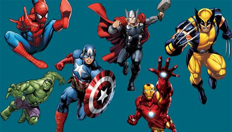 Marvel Super Heroes Names With Pictures