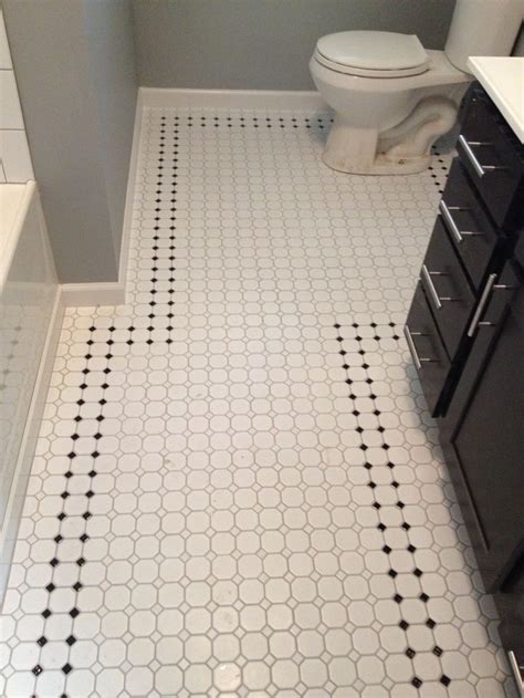 See more ideas about octagon tile, octagon, tiles. Retro inspired octagon and dot bathroom floor tile. | Kids ...