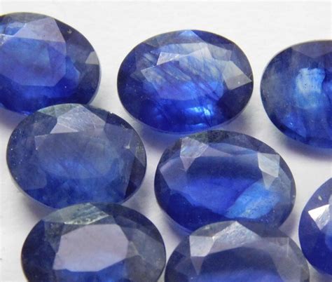 Beautiful Natural Blue Sapphire Cut Stone Glass Filled Etsy