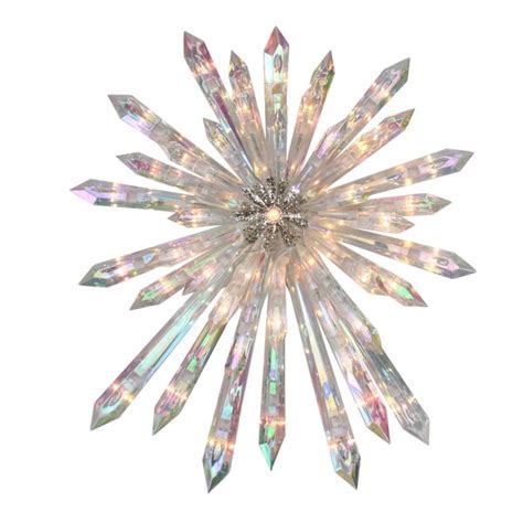 Northlight 135 Lighted Iridescent Icicle Christmas Tree Topper