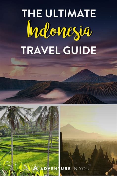 the ultimate indonesia travel guide with text overlay