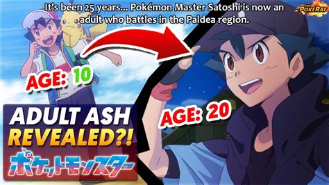 Adult Ash Finally Revealed Pokémon Scarlet And Violet Anime Reveals Ash Ketchum Grows Up Youtube