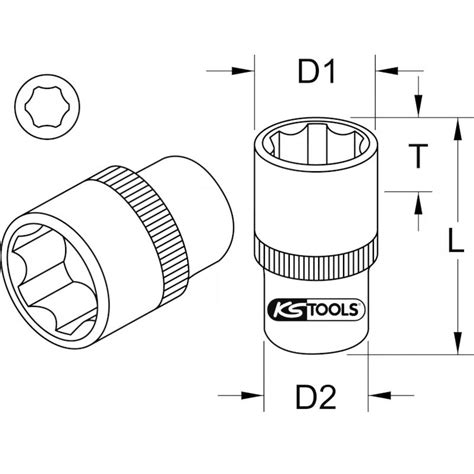 KS Tools 1 2 SUPERLOCK Socket 16mm 7889111216 Spare Parts For