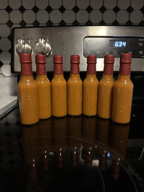 My First Fermented Hot Sauce Pretty Proud Of It Love The Color And