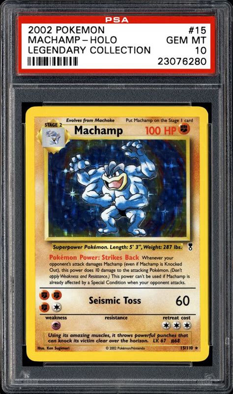 Also, check out where machamp lands in our most powerful pokemon. Auction Prices Realized Tcg Cards 2002 Pokemon Legendary Collection Machamp-Holo