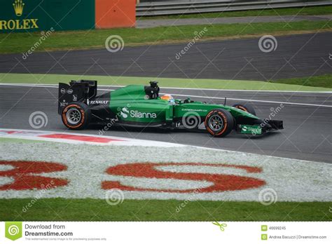 2014 F1 Monza Caterham Ct05 Roberto Merhi Editorial Image Image Of