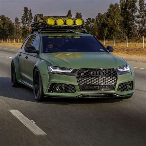 However, while the rest of audi's performance models have had their engines downsized or switched to diesel. Army Green Wide-Body Audi RS6 Avant Is Ready For The ...