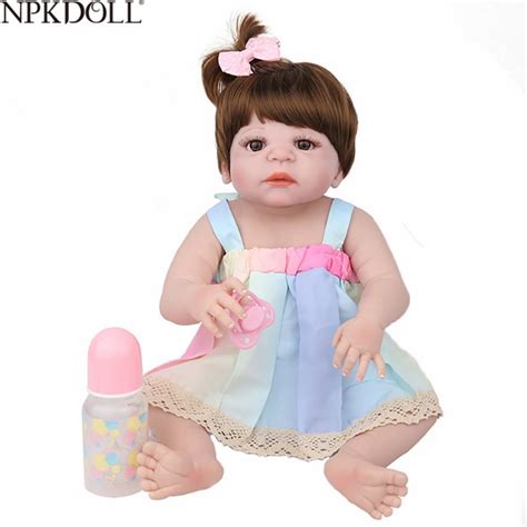 Npkdoll 22 Inch 55cm Full Silicone Reborn Baby Dolls Alive New Lifelike