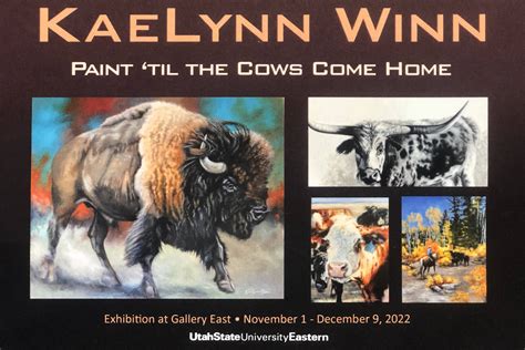 Ferron Artist KaeLynn Winn Wrangles Her Cow Paintings at Gallery East