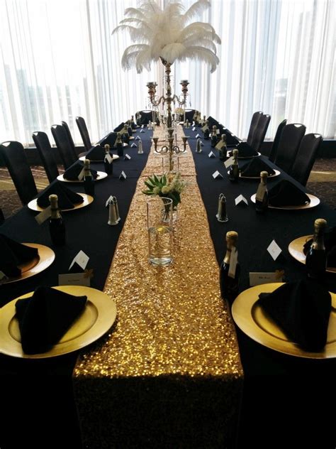 10 Black And Gold Table Decor Ideas