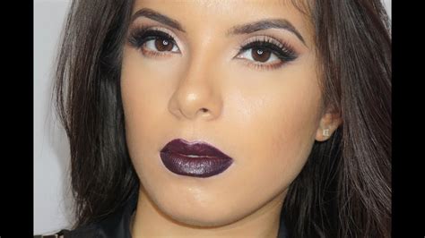 How To Soft Cut Crease Bold Lips Wing Liner Youtube